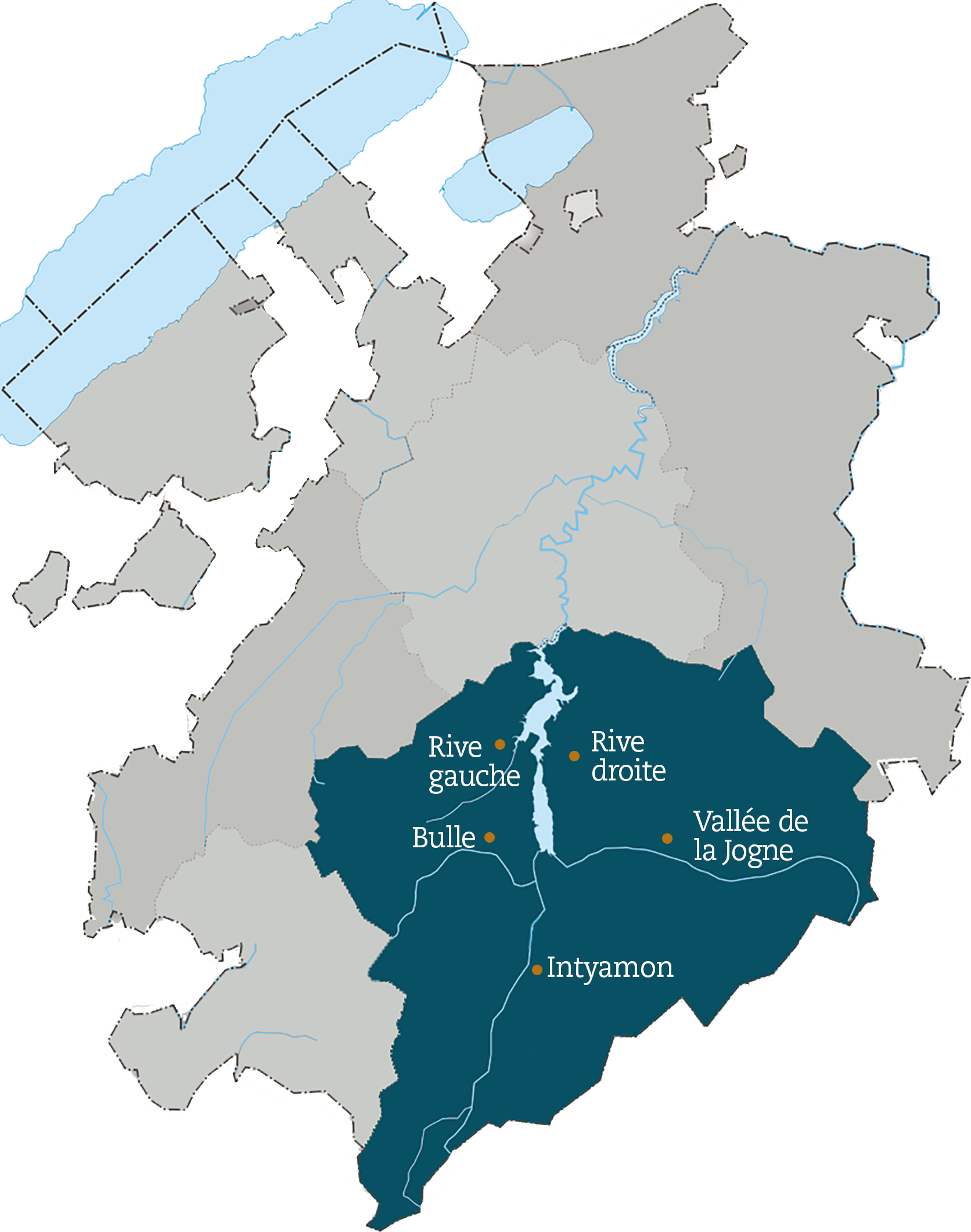 k2soins, carte du périmètre d'intervention